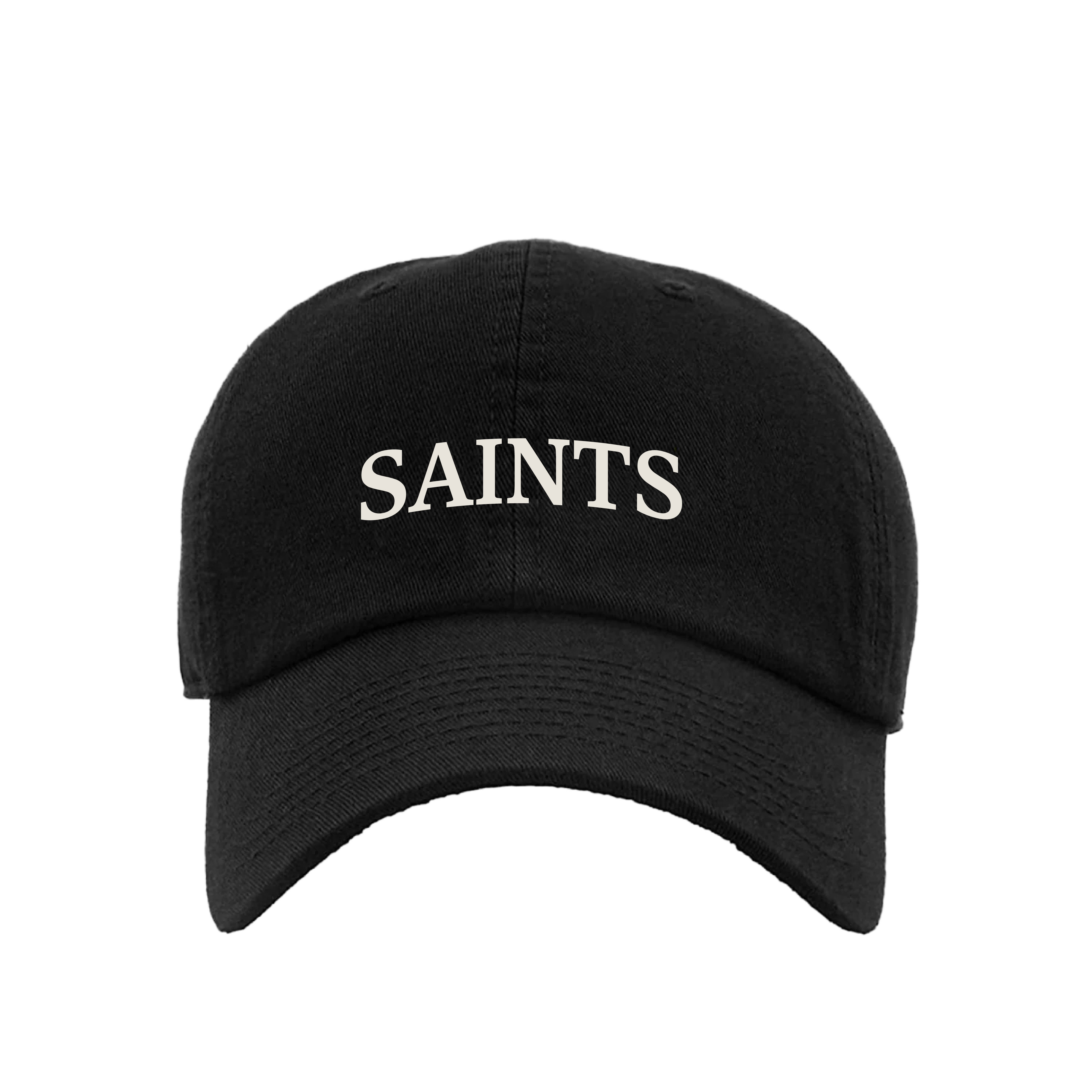 Saints Black Dad Hat